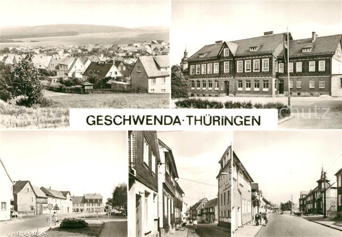 Geschwenda Panorama Schule Plan Rat der Gemeinde Waldsteinstrasse