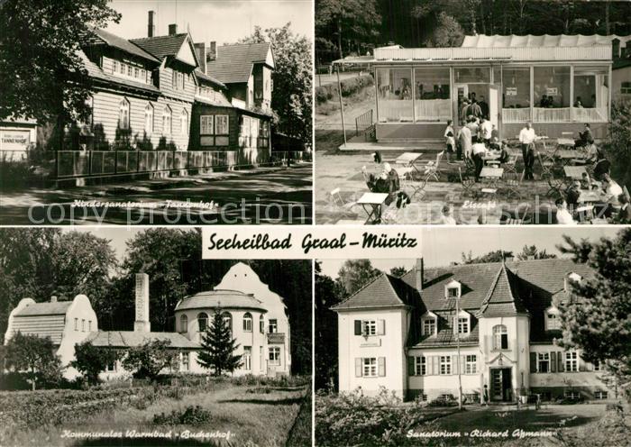 Graal-Mueritz Ostseebad Kindersanatorium Tannenhof Warmbad EisCafe Sanatorium Ri