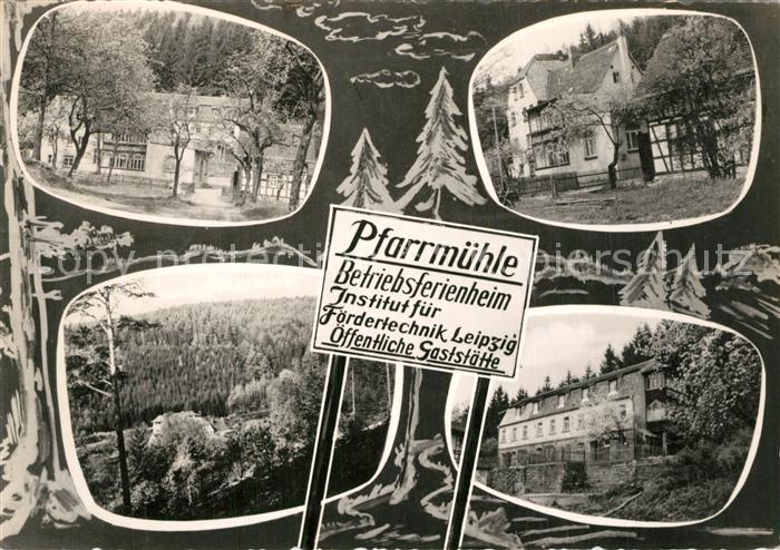 Eisenberg Thueringen Pfarrmuehle Gaststaette Betriebsferienheim Institut fuer Fo