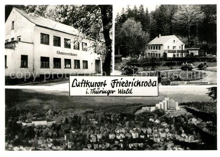 Friedrichroda Gaststaette Chausseehaus Panorama mit FDGB Erholungsheim