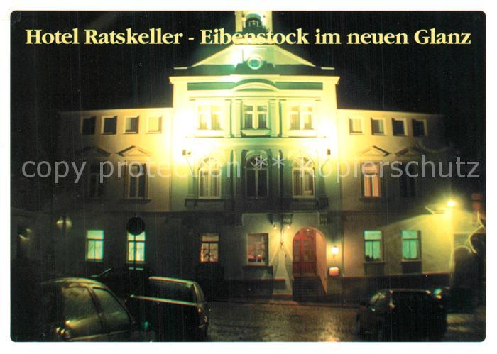 Eibenstock Hotel Ratskeller Nachtaufnahme