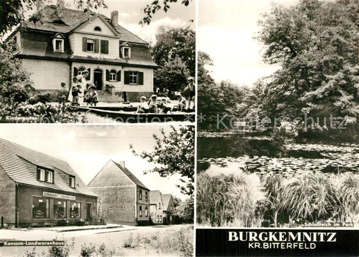 Burgkemnitz Kindergarten Konsum Landwarenhaus Schlossteich im Park