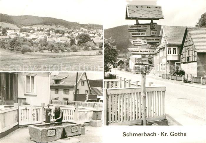 Schmerbach Emsetal Panorama Brunnen Hauptstrasse