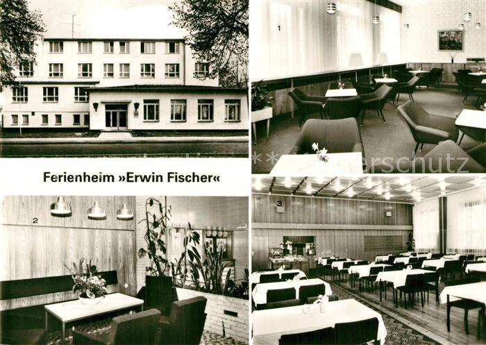 Kuehlungsborn Ostseebad Ferienheim Erwin Fischer Klubraum Empfang Speiseraum