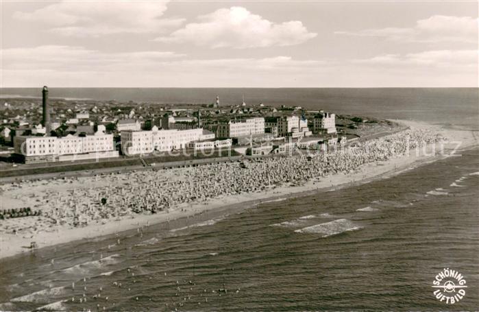 Borkum Fliegeraufnahme mit Strand