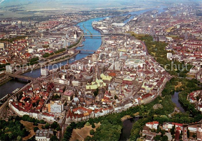 Bremen Fliegeraufnahme City Hansestadt