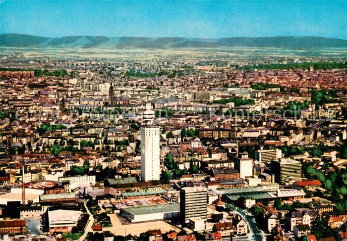 Frankfurt Main Fliegeraufnahme Henninger-Turm Dom