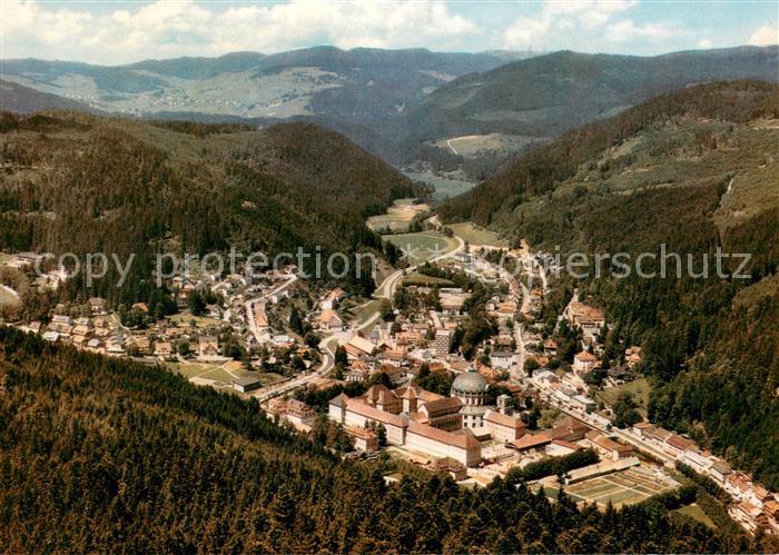 St Blasien Fliegeraufnahme mit Kloster