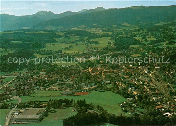 Miesbach Fliegeraufnahme mit Voralpben