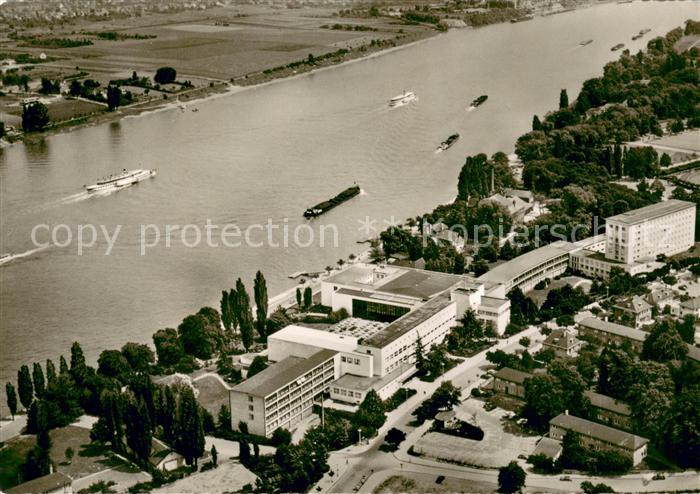 Bonn Rhein Fliegeraufnahme Rhein Bundeshaus