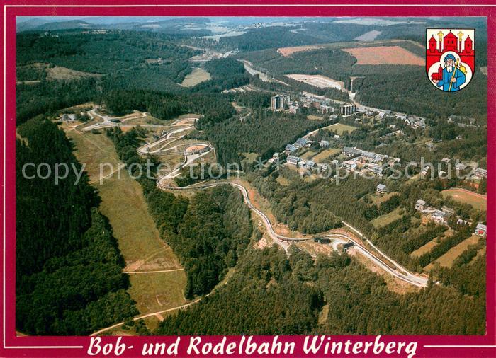 Winterberg Hochsauerland Fliegeraufnahme Bob- und Rodelbahn