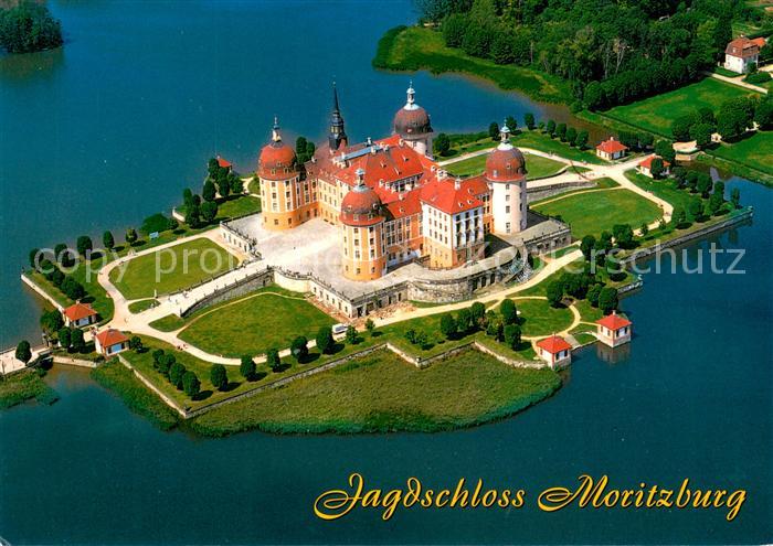 Moritzburg Sachsen Fliegeraufnahme Jagdschloss