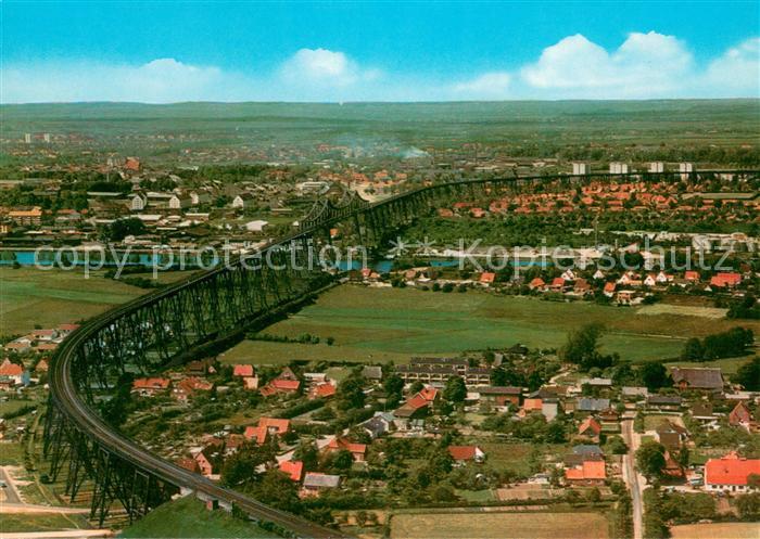Rendsburg Fliegeraufnahme Hochbr?cke ?ber Nord-Ostsee-Kanal