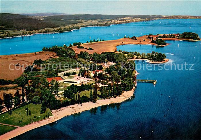 Radolfzell Bodensee Fliegeraufnahme Halbinsel Mettnau