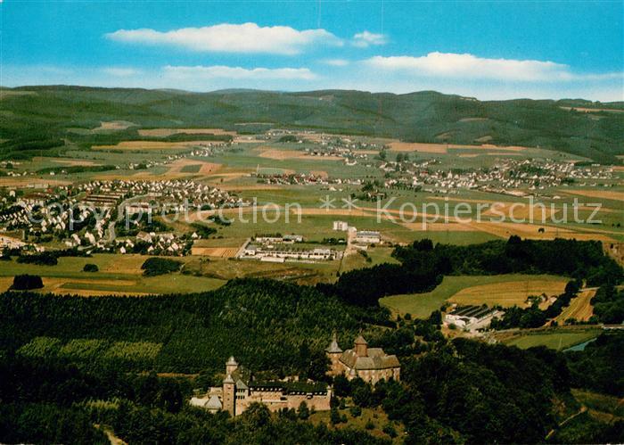 Attendorn Fliegeraufnahme Burg Schnellenberg