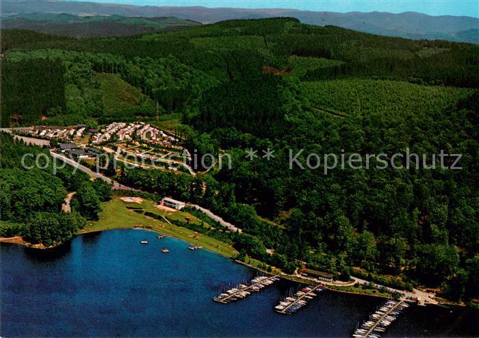 Biggesee Fliegeraufnahme Erholungsanlage Waldenburger Bucht