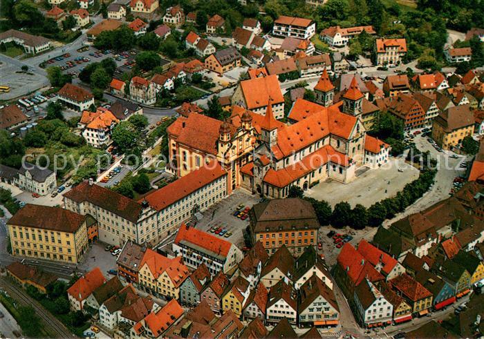 Ellwangen Jagst Fliegeraufnahme Stadtkern Basilika St. Vitus