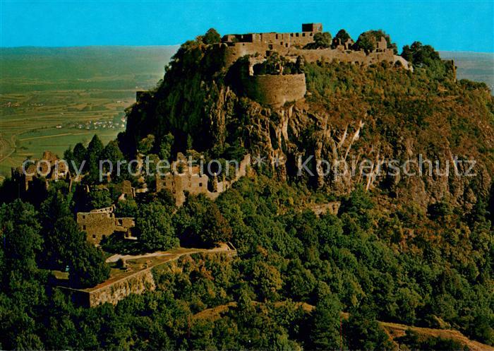 Singen Hohentwiel Fliegeraufnahme Burgruine