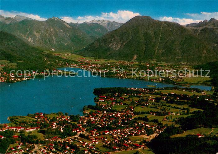 Bad Wiessee Fliegeraufnahme am Tegernsee mit Wallberg und Bodenschneid