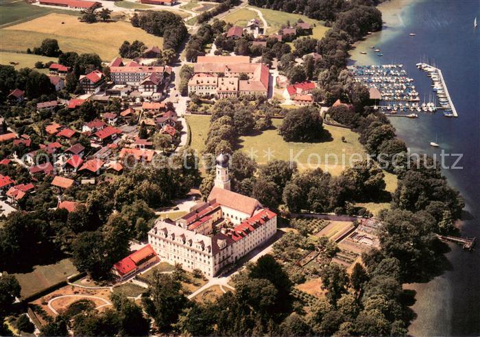 Bernried Starnberger See Fliegeraufnahme Kloster Missions-Benediktinerinnen
