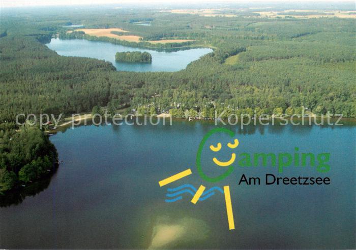 Dreetz Neustadt Dosse Fliegeraufnahme Dreetzsee Camping