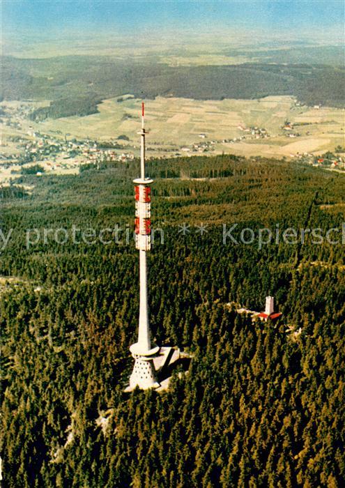 Ochsenkopf Fliegeraufnahme Fernsehturm Fichtelgebirge