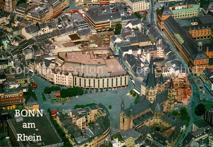 Bonn Rhein Fliegeraufnahme M?nster-Kirche