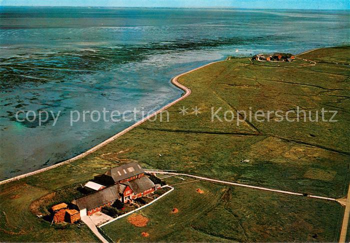 Hallig Langeness Fliegeraufnahme
