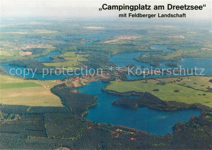 Thomsdorf Boitzenburger Land Fliegeraufnahme Campingplatz am Dreetzsee