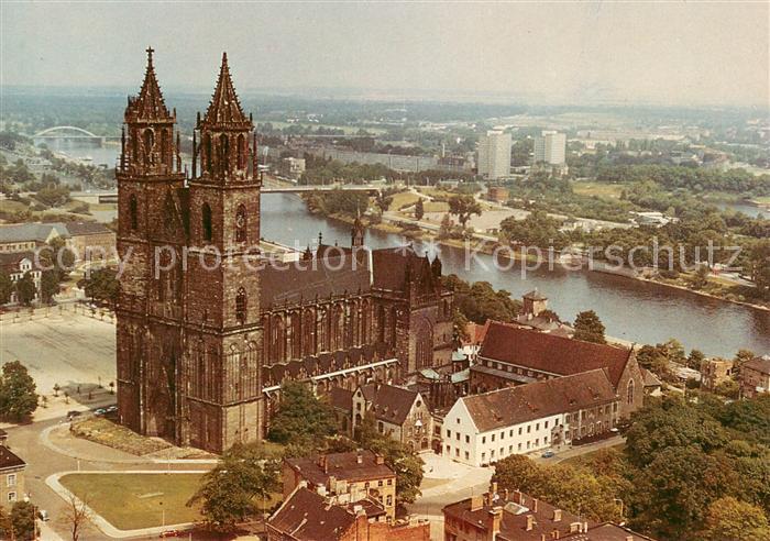 Magdeburg Dom Fliegeraufnahme