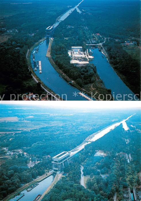Niederfinow Schiffshebewerk Fliegeraufnahme