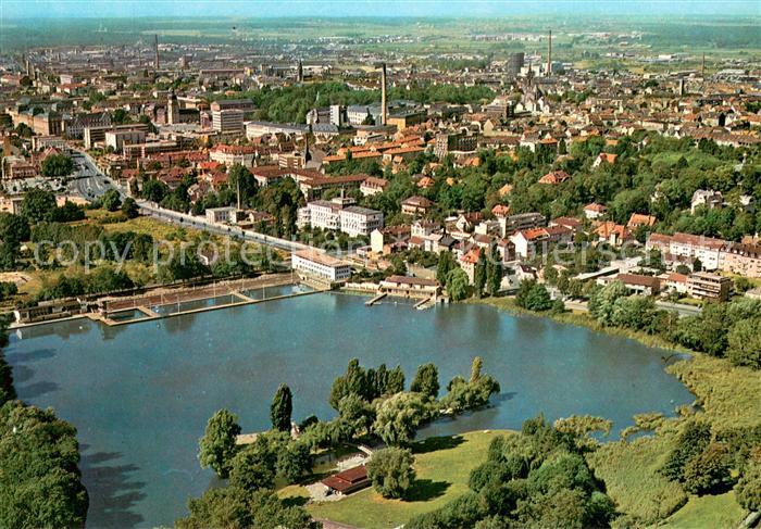 Darmstadt Fliegeraufnahme Am grossen Woog