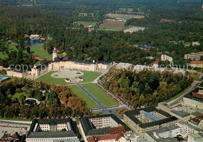 Karlsruhe Baden Schloss Fliegeraufnahme
