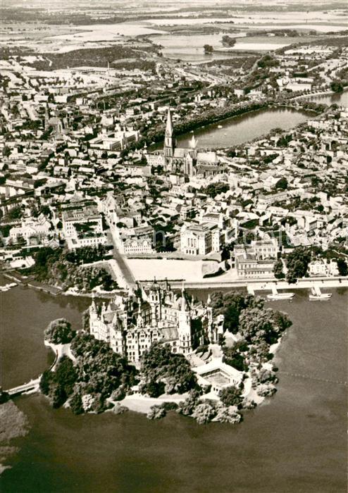 Schwerin Mecklenburg Fliegeraufnahme