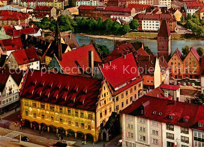 Ulm Donau Rathaus Fliegeraufnahme