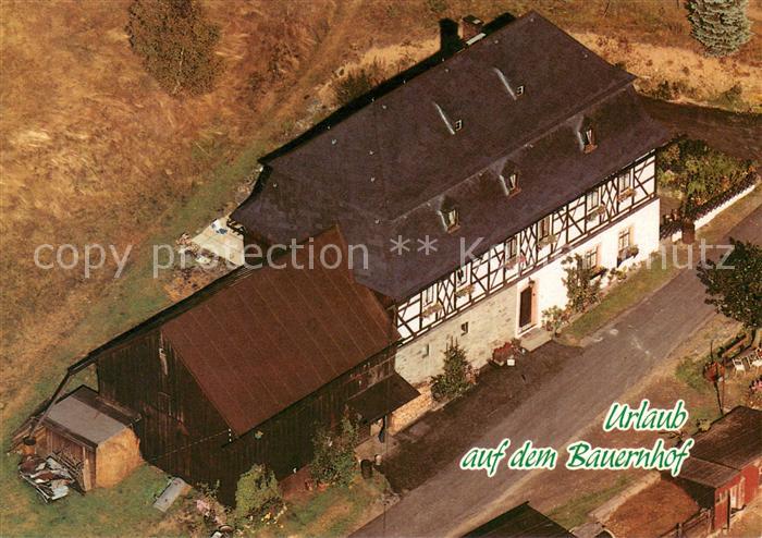 Zwota Bauernhof Damm Fliegeraufnahme