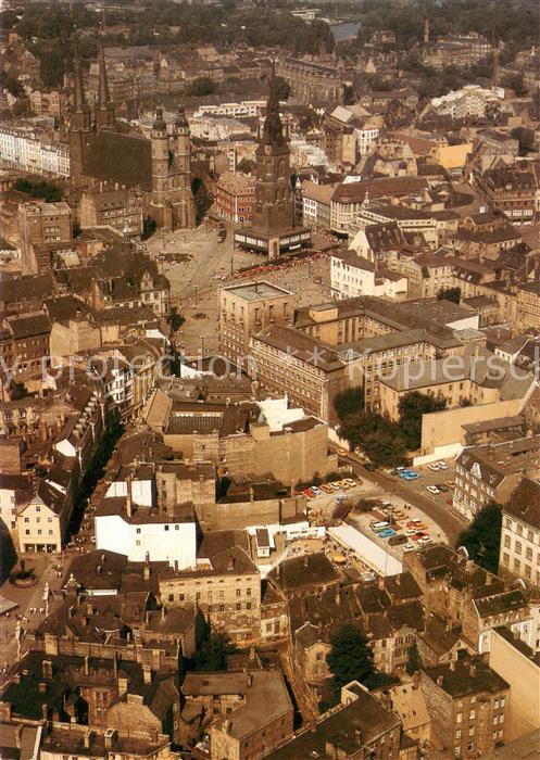 Halle Saale Zentrum Fliegeraufnahme