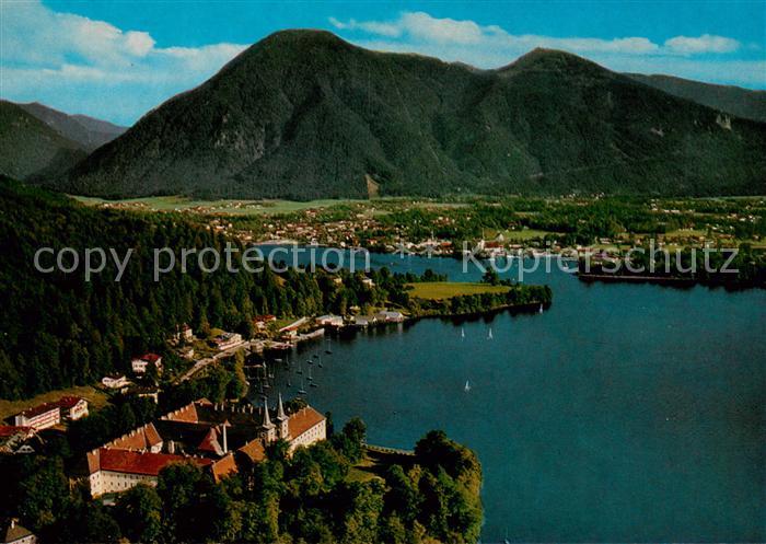 Tegernsee Schloss und Wallberg Fliegeraufnahme