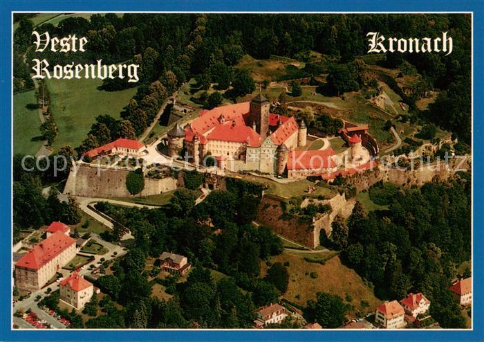 Kronach Oberfranken Veste Rosenberg Fliegeraufnahme