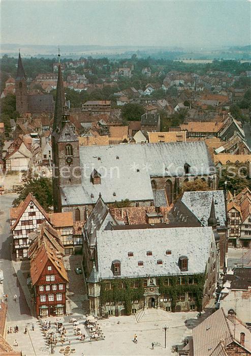 Quedlinburg Markt Fliegeraufnahme