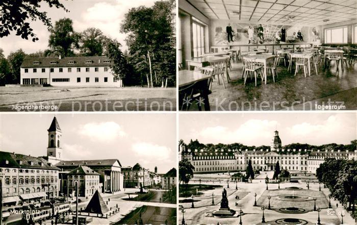 Karlsruhe Baden Jugendherberge Tagesraum Marktplatz Schloss