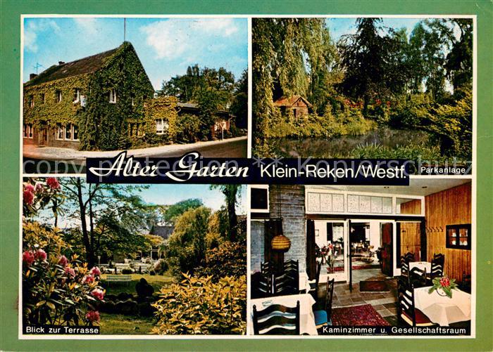 Klein Reken Gasthof Alter Garten Terrasse Parkanlage Kaminzimmer und Gesellschaf