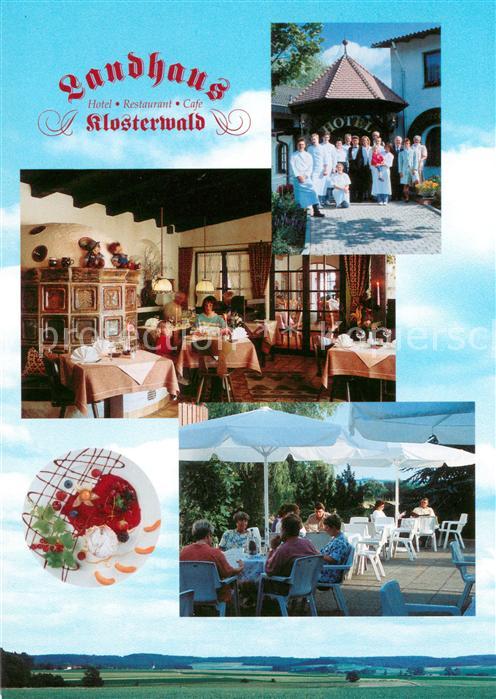 Arnsburg Hessen Landhaus Klosterwald Hotel Gastraum Terrasse