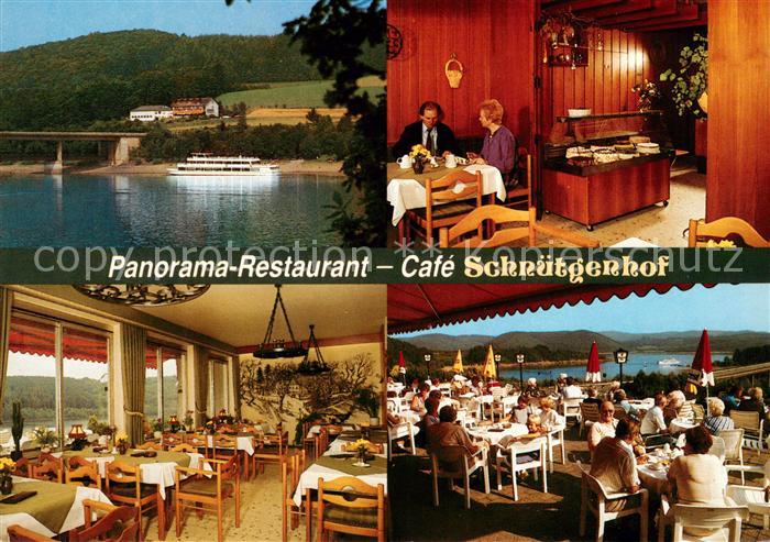 Attendorn Panorama Restaurant Schnuetgenhof Speisesaal Terrasse Biggesee