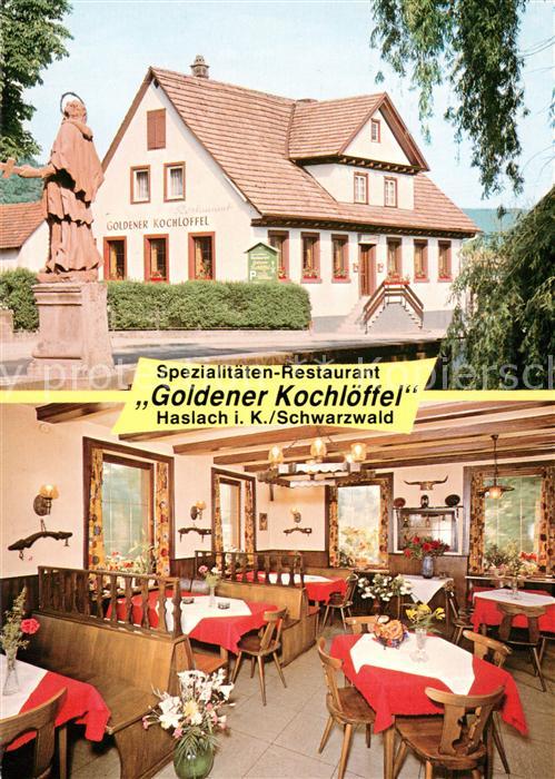 Haslach Kinzigtal Spezialitaeten Restaurant Goldener Kochloeffel Gaststube