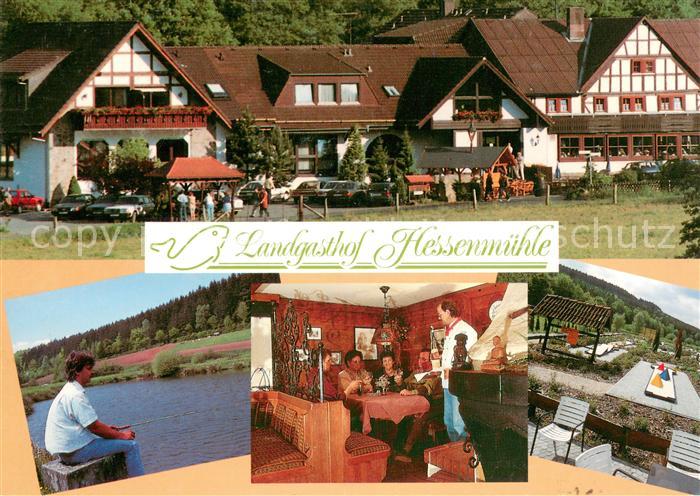 Grossenlueder Landgasthof Hessenmuehle Gaststube Minigolf
