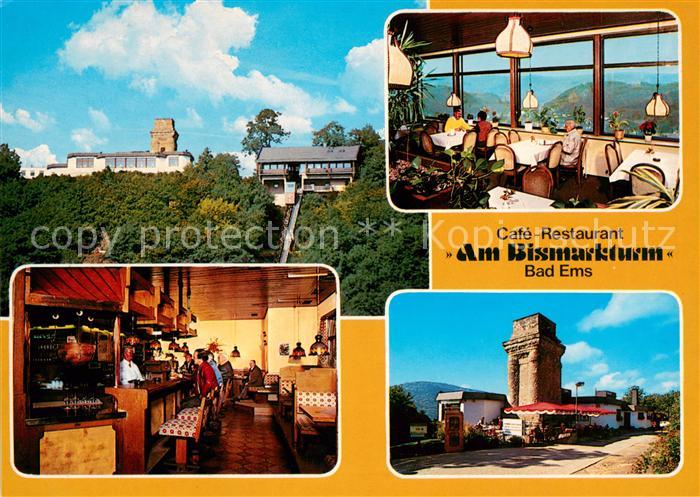 Bad Ems Cafe Restaurant Am Bismarckturm Gaststube Bar