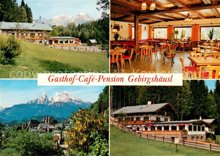 Berchtesgaden Gasthof Cafe Pension Gebirgshaeusl Gaststube Watzmann