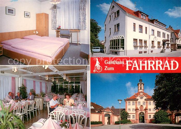 Altshausen Gasthaus Zum Fahrrad Gastraum Zimmer