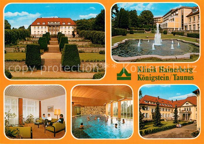 Koenigstein Taunus Klinik Hainerberg Springbrunnen Aufenthaltsraum Hallenbad Par